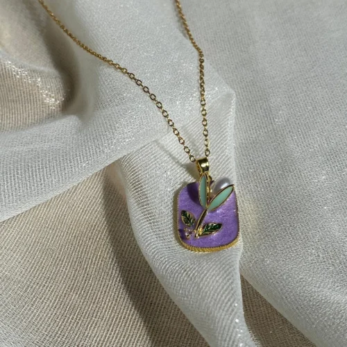 lavender bloom pendant