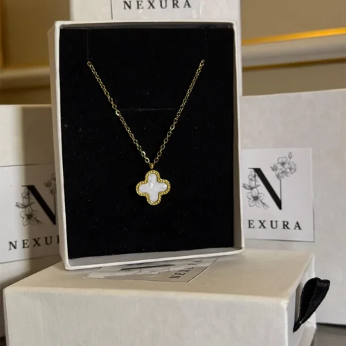 clover white pendant
